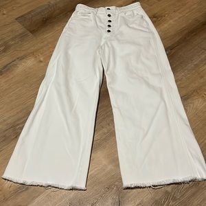 Reformation White The Olive Jean Wide-Leg Jeans 27/4
